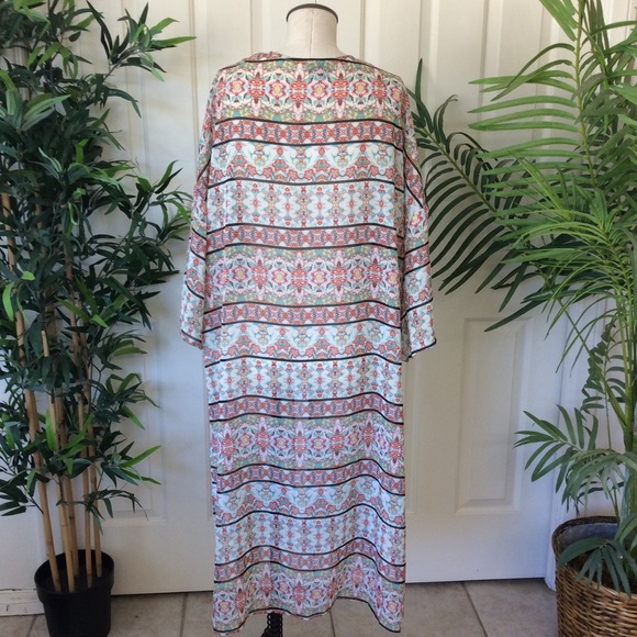 Como Vintage XL Tribal Boho Kimono Duster - Picture 4 of 8